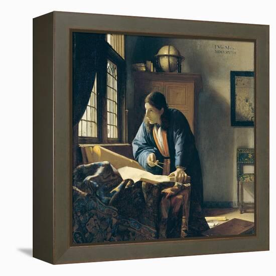 The Geographer-Johannes Vermeer-Framed Premier Image Canvas