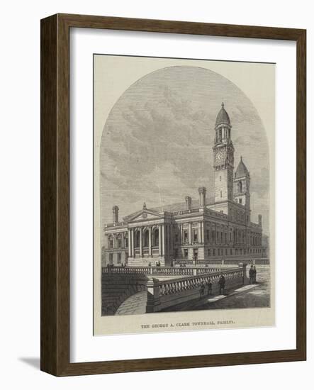 The George a Clark Townhall, Paisley-Frank Watkins-Framed Giclee Print