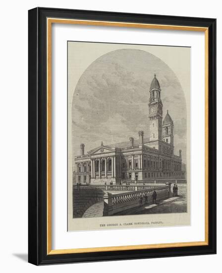 The George a Clark Townhall, Paisley-Frank Watkins-Framed Giclee Print