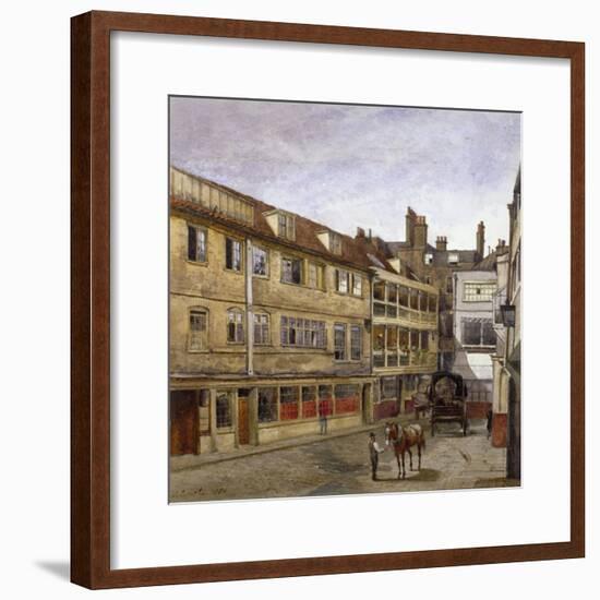 The George Inn, Borough High Street, Southwark, London, 1880-John Crowther-Framed Giclee Print