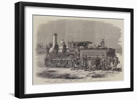 The George Stephenson Locomotive Engine Built at Hamilton-null-Framed Giclee Print