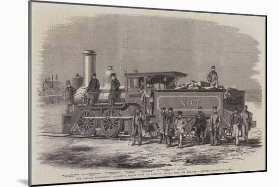 The George Stephenson Locomotive Engine Built at Hamilton-null-Mounted Giclee Print