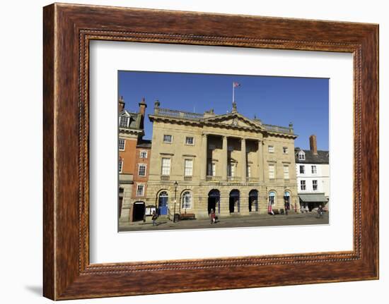 The Georgian Facade of the Town Hall and Butter Market Shopping Arcade-Stuart Forster-Framed Photographic Print