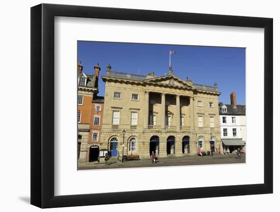 The Georgian Facade of the Town Hall and Butter Market Shopping Arcade-Stuart Forster-Framed Photographic Print