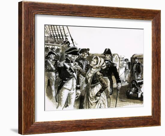 The Georgians: The Tragic Lovers. Nelson and Lady Hamilton-C.l. Doughty-Framed Giclee Print