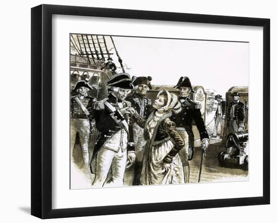 The Georgians: The Tragic Lovers. Nelson and Lady Hamilton-C.l. Doughty-Framed Giclee Print