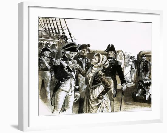 The Georgians: The Tragic Lovers. Nelson and Lady Hamilton-C.l. Doughty-Framed Giclee Print