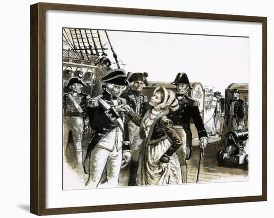The Georgians: The Tragic Lovers. Nelson and Lady Hamilton-C.l. Doughty-Framed Giclee Print