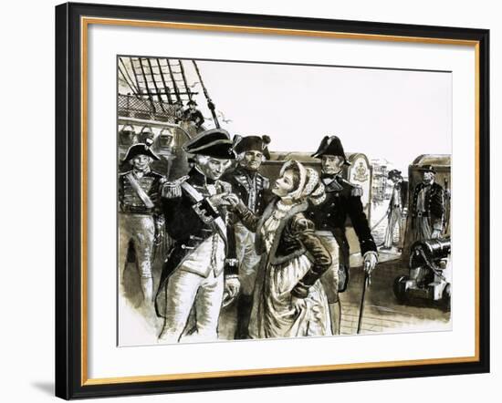 The Georgians: The Tragic Lovers. Nelson and Lady Hamilton-C.l. Doughty-Framed Giclee Print