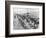 'The German advance through Galicia: A bivouac of troops by the roadside', 1915-Unknown-Framed Photographic Print