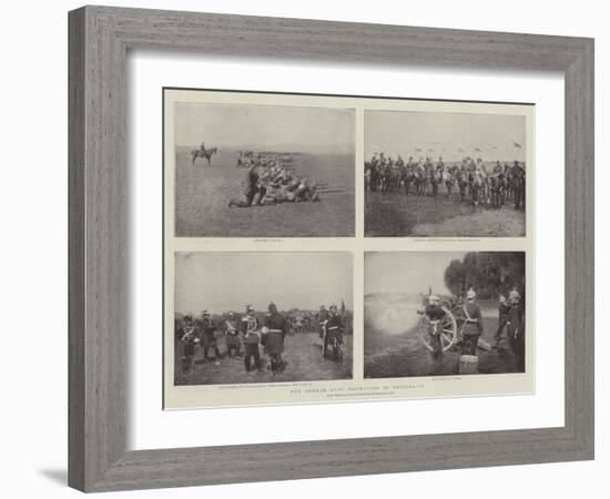 The German Army Manoeuvres in Westphalia-null-Framed Giclee Print