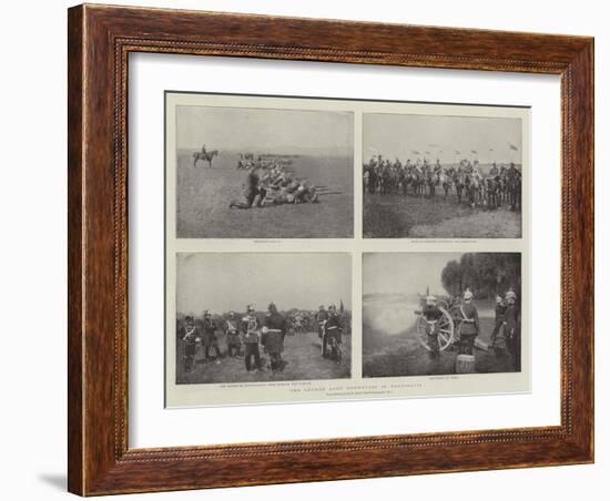 The German Army Manoeuvres in Westphalia-null-Framed Giclee Print