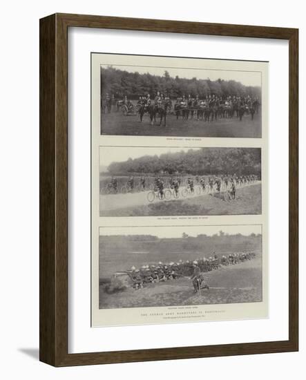 The German Army Manoeuvres in Westphalia-null-Framed Giclee Print