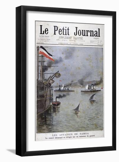 The German Consul Seeks Refuge on a German War Ship, 1899-Henri Meyer-Framed Giclee Print