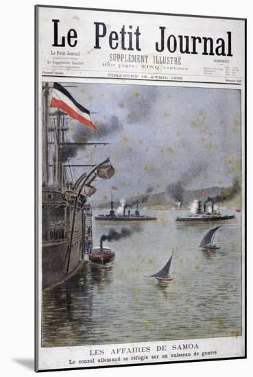 The German Consul Seeks Refuge on a German War Ship, 1899-Henri Meyer-Mounted Giclee Print