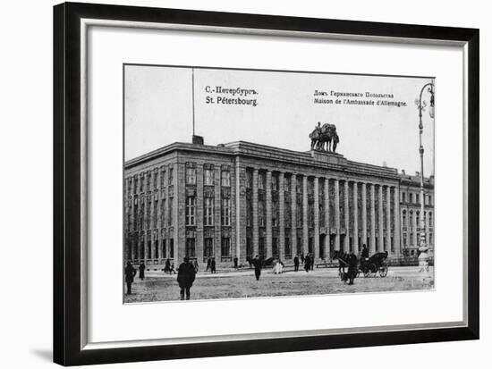 The German Embassy in Petersburg--Framed Giclee Print