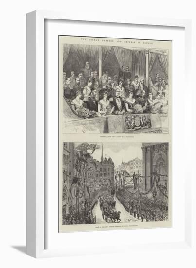 The German Emperor and Empress in London-Melton Prior-Framed Giclee Print