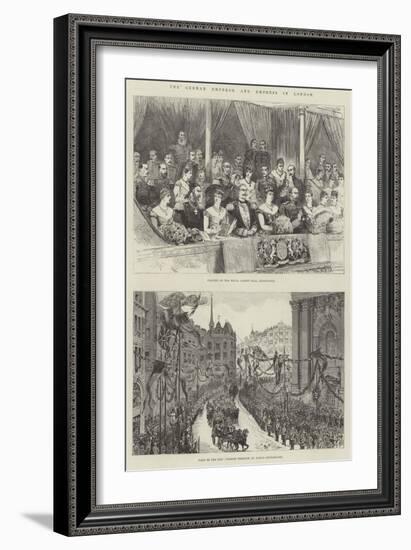 The German Emperor and Empress in London-Melton Prior-Framed Giclee Print