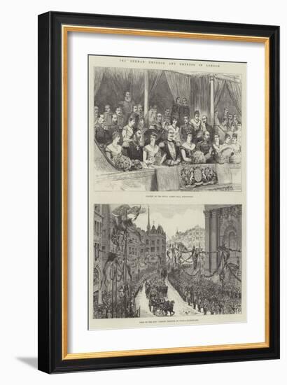 The German Emperor and Empress in London-Melton Prior-Framed Giclee Print