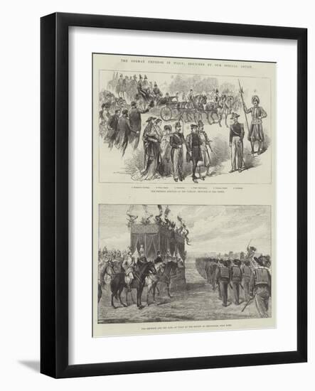 The German Emperor in Italy-null-Framed Giclee Print
