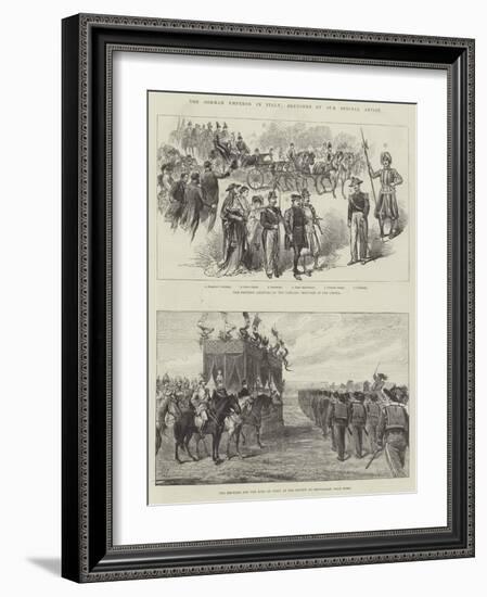 The German Emperor in Italy-null-Framed Giclee Print