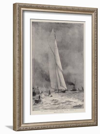 The German Emperor's New Racing Cutter Meteor II-William Lionel Wyllie-Framed Giclee Print