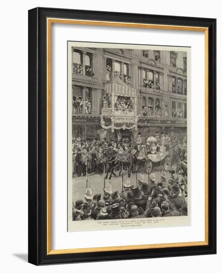The German Emperor's Visit to the City-Robert Barnes-Framed Giclee Print