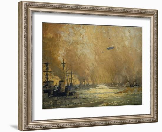 The German Fleet after Surrender, Firth of Forth, November 1918-James Paterson-Framed Giclee Print