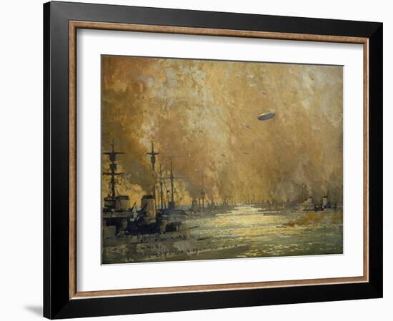 The German Fleet after Surrender, Firth of Forth, November 1918-James Paterson-Framed Giclee Print