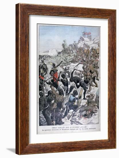 The German Garrison of Windhoek, Besieged by the Herero, South-West Africa, 1904-null-Framed Giclee Print
