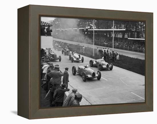 The German Grand Prix Won by Nuvolari Driving a Modified Alfa P.3-null-Framed Premier Image Canvas