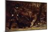 The German Hunter (Oil on Canvas, 1859)-Gustave Courbet-Mounted Giclee Print
