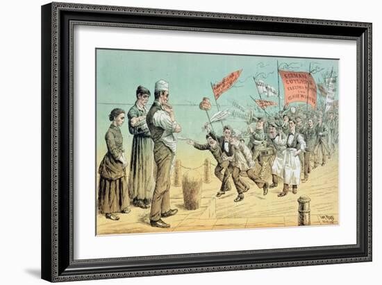 The German Invasion, from 'St. Stephen's Review Presentation Cartoon', 2 October 1886-Tom Merry-Framed Giclee Print