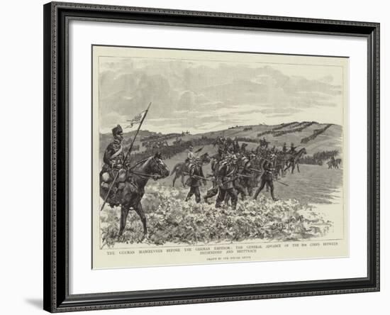 The German Manoeuvres before the German Emperor-null-Framed Giclee Print