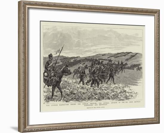 The German Manoeuvres before the German Emperor-null-Framed Giclee Print