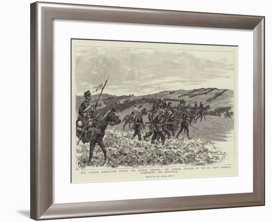 The German Manoeuvres before the German Emperor-null-Framed Giclee Print