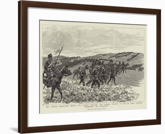 The German Manoeuvres before the German Emperor-null-Framed Giclee Print