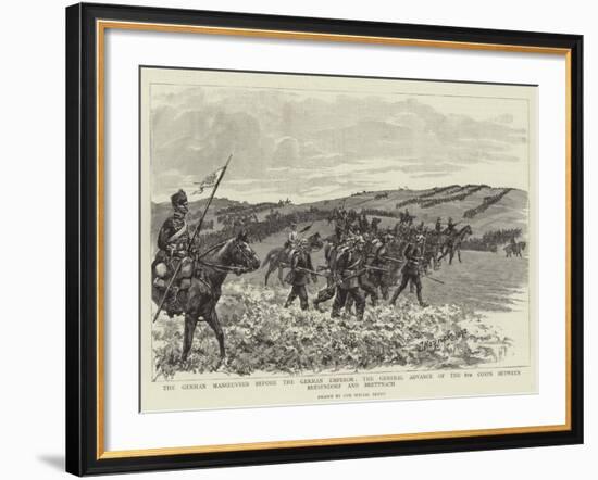 The German Manoeuvres before the German Emperor-null-Framed Giclee Print