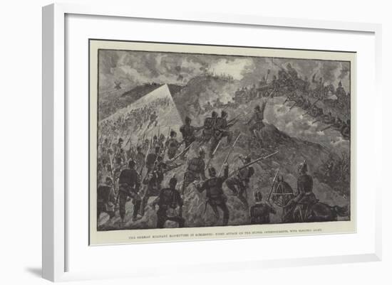 The German Military Manoeuvres in Schleswig-null-Framed Giclee Print