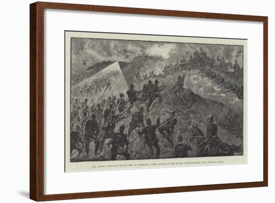 The German Military Manoeuvres in Schleswig-null-Framed Giclee Print