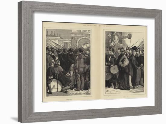 The German Occupation of Amiens-Sir James Dromgole Linton-Framed Giclee Print