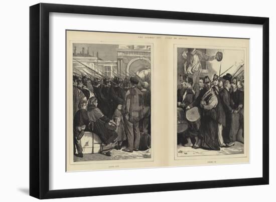 The German Occupation of Amiens-Sir James Dromgole Linton-Framed Giclee Print