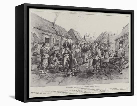 The Germans in China, Scene in the Main Street, Tsingtau, Kiao-Chau-Melton Prior-Framed Premier Image Canvas