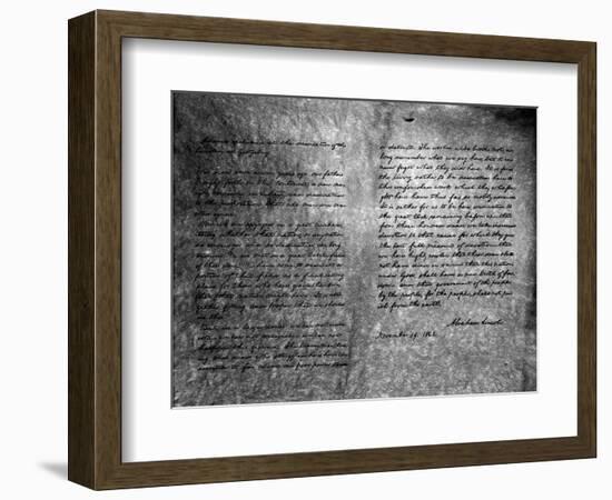 The Gettysburg Address, 1863--Framed Giclee Print