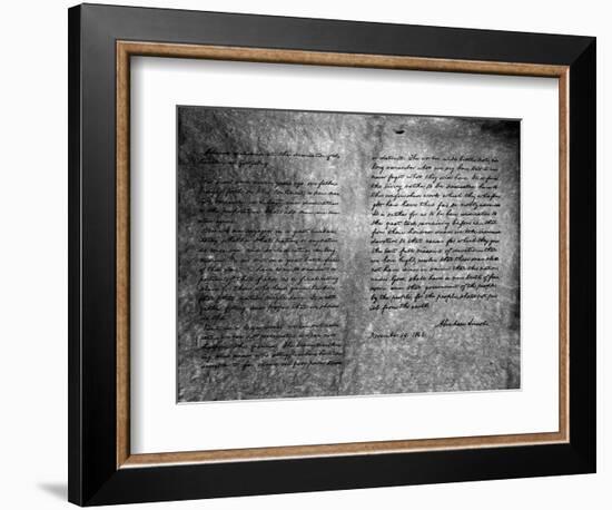 The Gettysburg Address, 1863--Framed Giclee Print