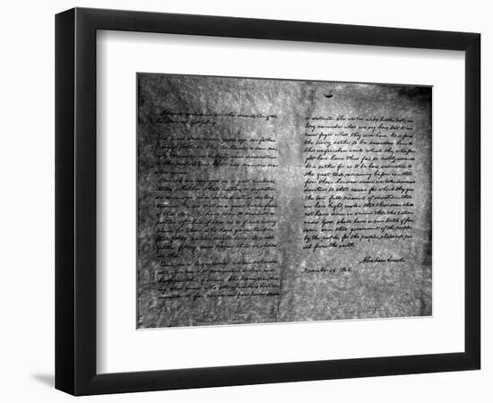 The Gettysburg Address, 1863-null-Framed Giclee Print