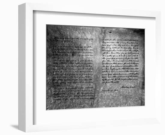 The Gettysburg Address, 1863--Framed Giclee Print