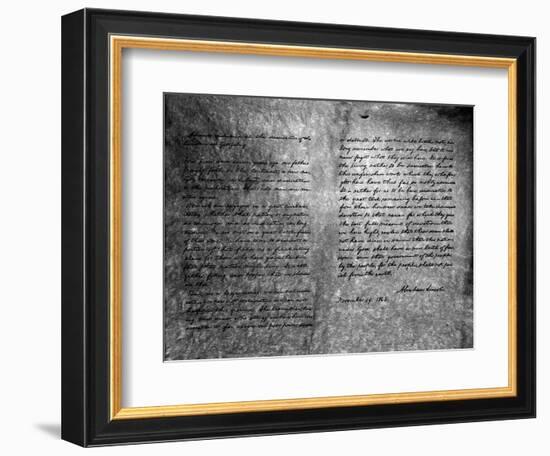 The Gettysburg Address, 1863--Framed Giclee Print