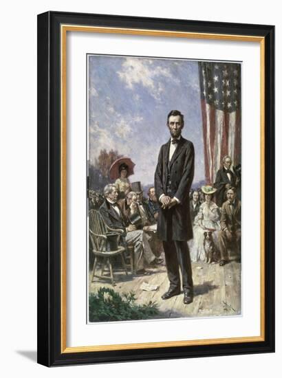 The Gettysburg Address-Jean Leon Gerome Ferris-Framed Giclee Print