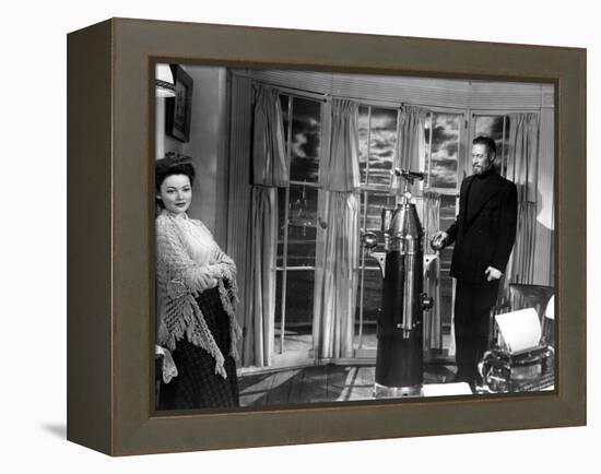 The Ghost and Mrs. Muir, Gene Tierney, Rex Harrison, 1947-null-Framed Stretched Canvas